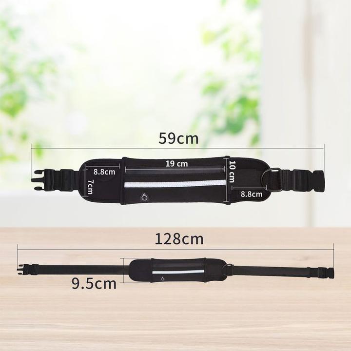 Image du produit Hermex Laisse Jogging Ceinture abdominale Ceinture pour chien Flexible Élastique Bungee (128, Chien, Jogging)
