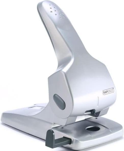 Rapesco 0732 Zero-65 Hochleistungslocher, 65 Blatt Stanzkapazität, Silber