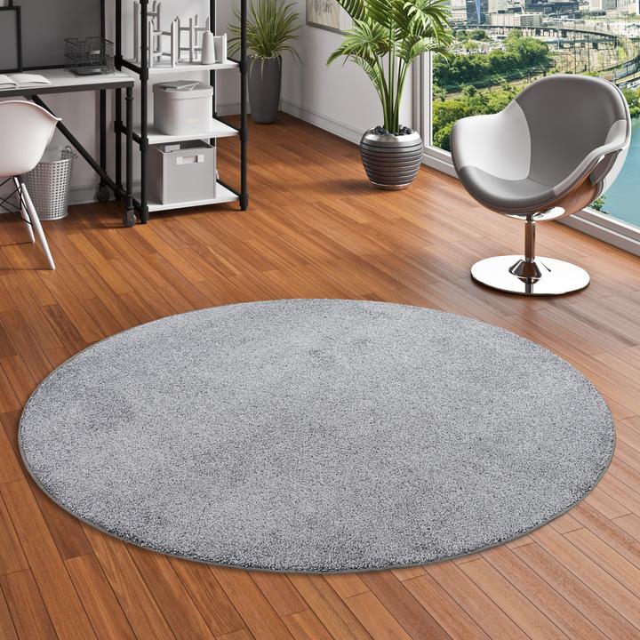Produktbild Snapstyle Hochflor Velours Teppich Mona (Ø 100 cm)