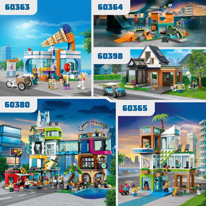 Actual product image LEGO Family home with electric car (60398, LEGO City)