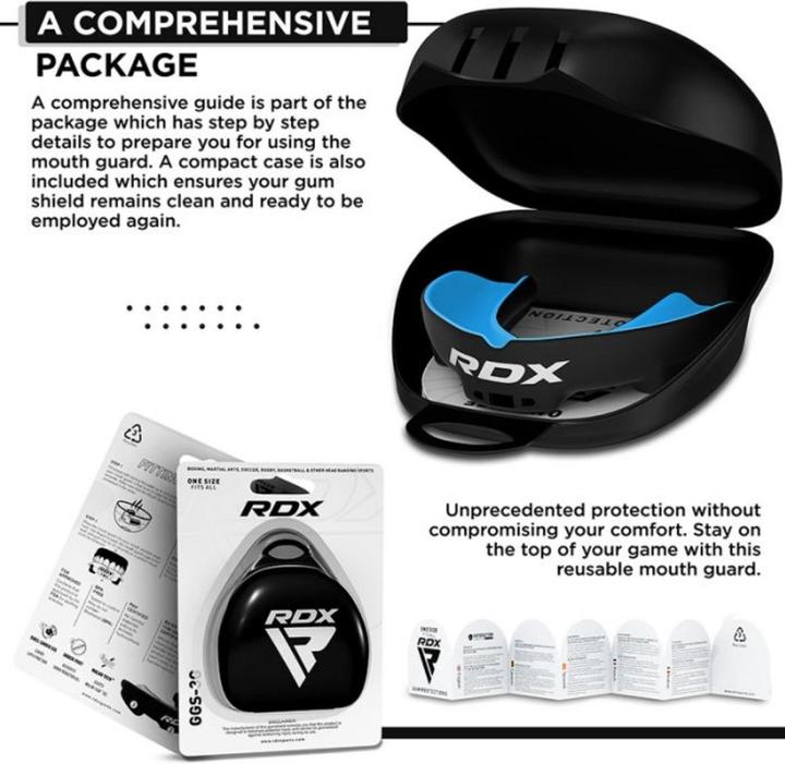 Image du produit Rdx Gel Gum Shield Mouth Guard Blue (Taille unique)