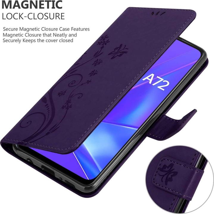 Immagine prodotto Cadorabo Custodia per Oppo A72 Flower Book (Oppo A72)