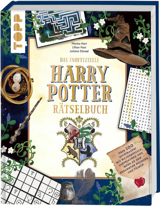 Actual product image Das inoffizielle Harry Potter-Rätselbuch. Über 100 Quizfragen, Bilderrätsel, Labyrinthe und mehr zu (German, Marisa Hart, Juliana Dörstel, Lillian Hart, 2024)