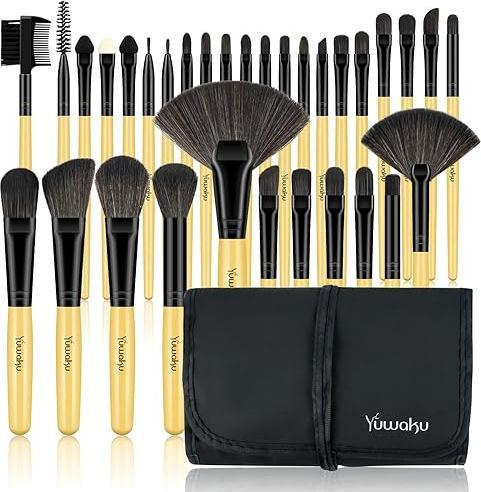 Actual product image Yuwaku 32 pieces Makeup Brushes Set with Bag No.20 (Eyebrows)