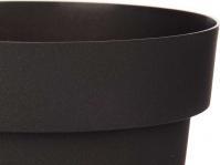 Actual product image Ibergarden anthracite plastic flower pot 16cm diameter (16 cm)