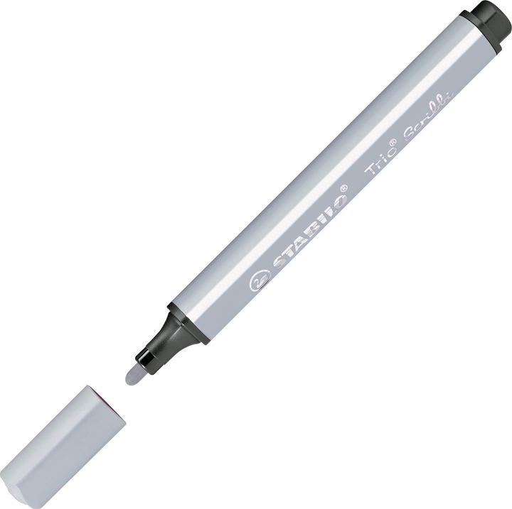 Actual product image STABILO Trio Scribbi Spring-loaded triangular felt-tip pen (Grey, 1 x)