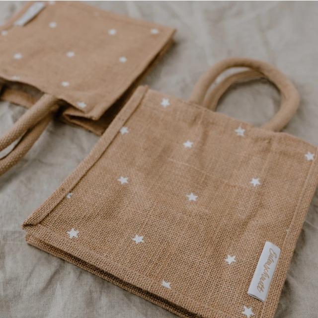 Image du produit Eulenschnitt Mini Jute Shopper Etoiles en set de 2 - de