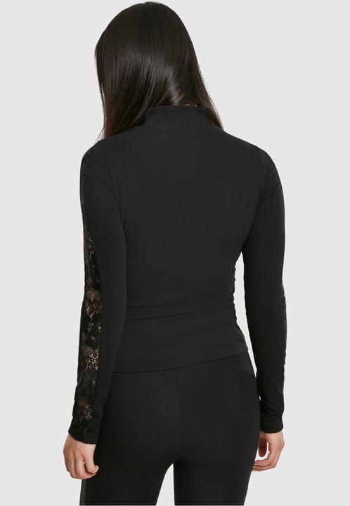 Actual product image Urban Classics Ladies Lace Striped LS (XL)