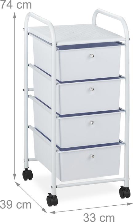 Produktbild Relaxdays Badrollwagen