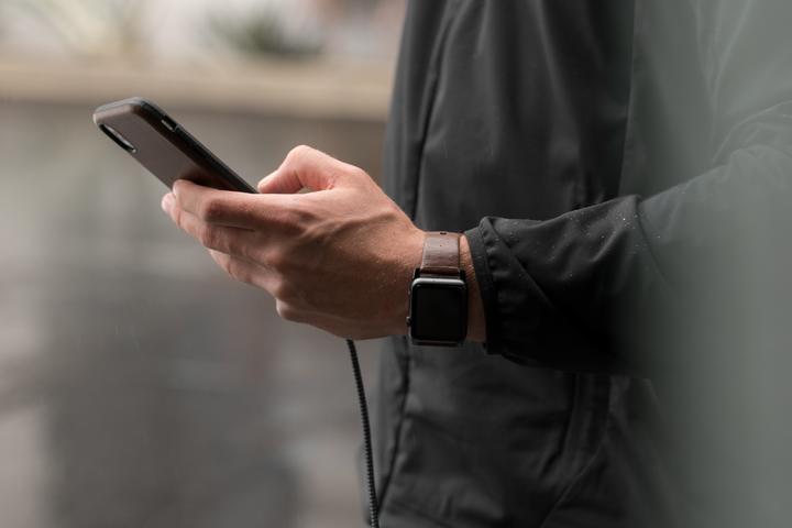 Produktbild Nomad Modern Connector Strap (44 mm, Edelstahl, Leder)