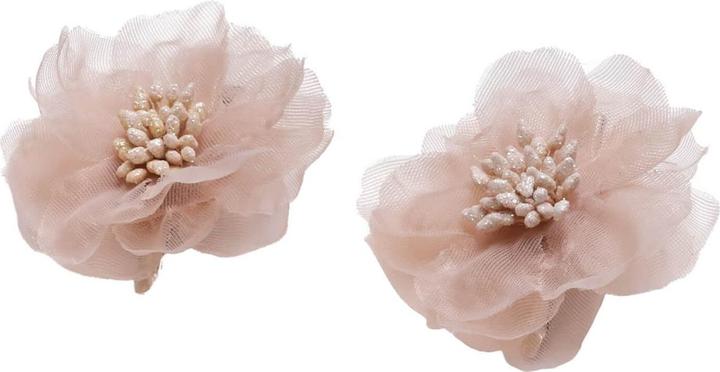 Actual product image Trisa Celebride Fabric Flower Clip Beige (2 pcs.)