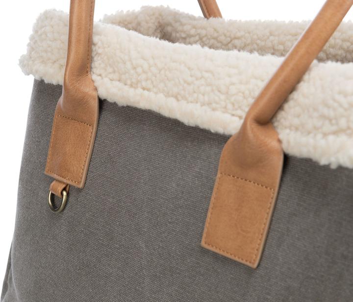 Image du produit Trixie Sac de transport pour animaux Rachel, 25 × 30 × 40 cm, gris/marron clair (Chien, Lavable)