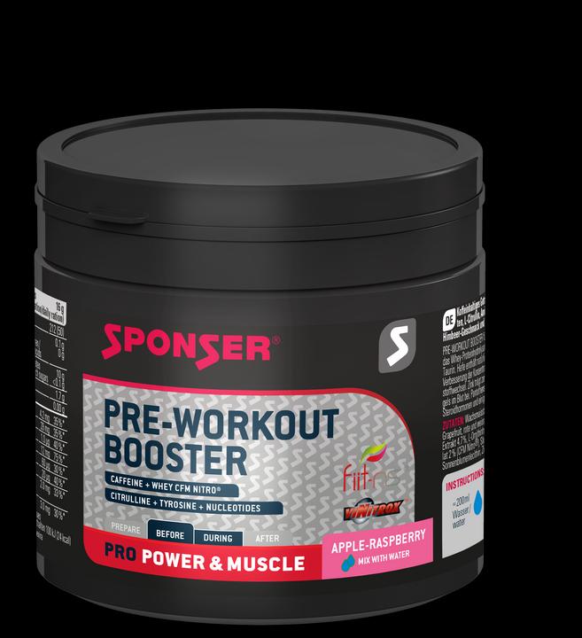 Actual product image Sponser Pre Workout Booster (Apple, Raspberry, 1 pcs., 256 g)