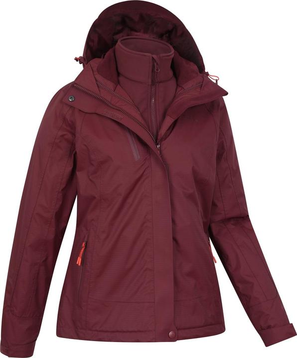 Actual product image Mountain Warehouse Womens/Ladies Bracken Extreme 3 in 1 Waterproof Jacket (34 D)