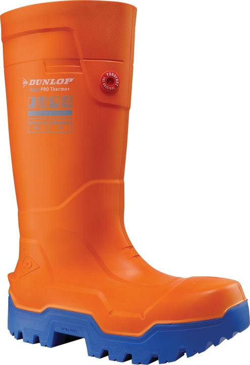 Actual product image Dunlop FieldPRO Thermo+ work boots, S5/CI/CR/SRC, Purofort®, size 40, orange (40)