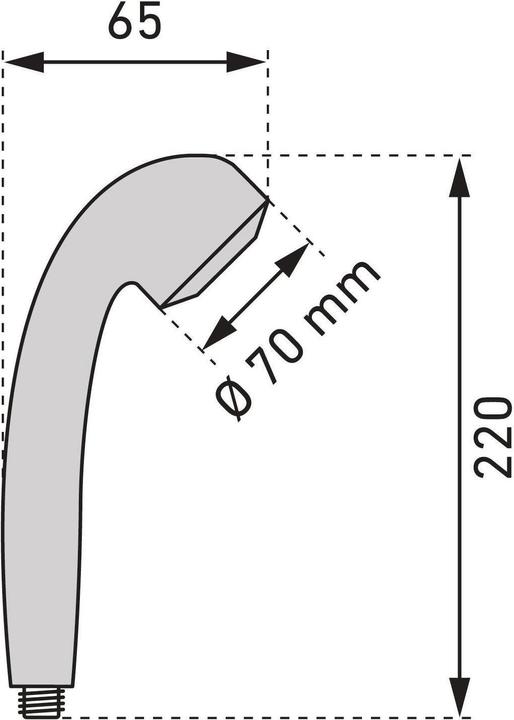 Produktbild Similor Brausegriff (1 Strahlarten, 12 l/min)