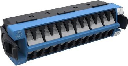 Actual product image Commscope 360 distributions adapter singlemode, 12x LC duplex blå