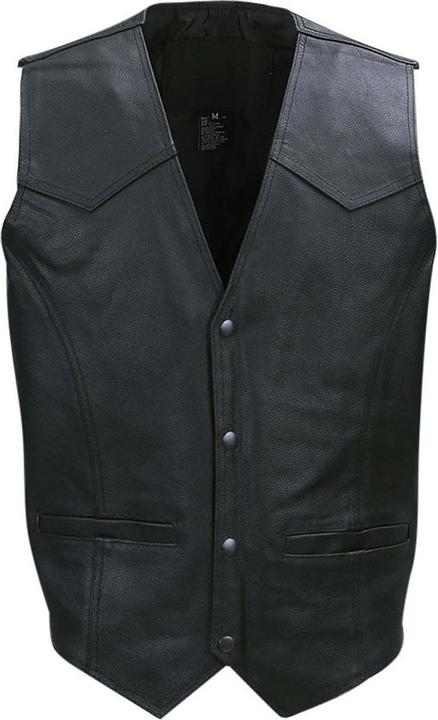 Image du produit VAN OS Gilet en cuir pour homme sans impression (L)