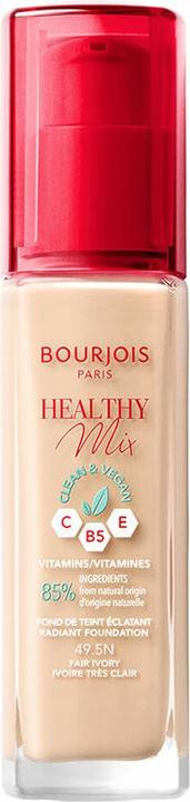 Bourjois Healthy Mix Clean&Vegan Foundation 49.5 Fair Ivory 30Ml (Nº 49.5N Fair ivory)