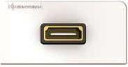 Produktbild Kindermann 7456-542 Konnect Desgin-HDMI Anschlussblende mit Kabelp., w/RAL 9010 (0.28 m, HDMI)