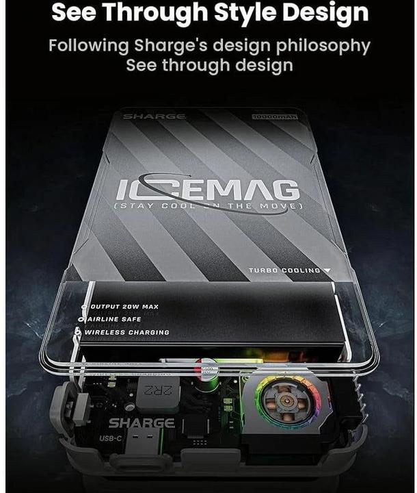Immagine prodotto Sharge Icemag (10000 mAh, 20 W, 37 Wh)