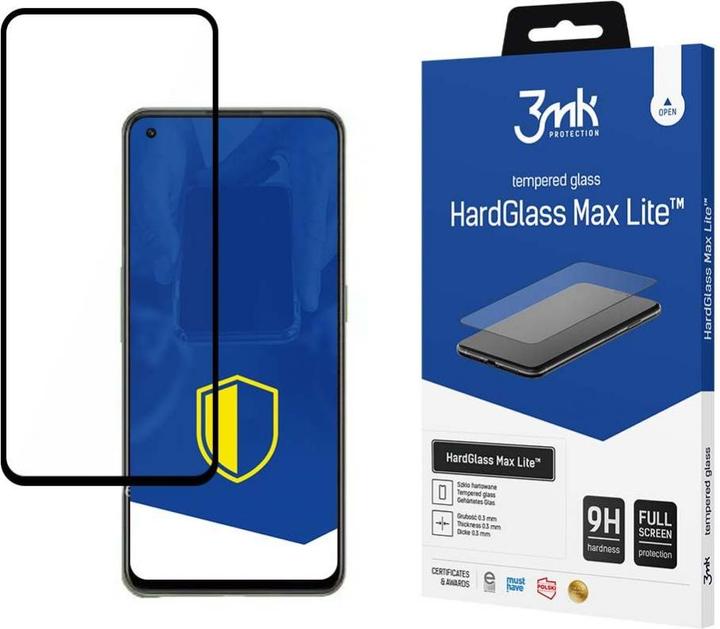 Actual product image 3MK OnePlus North CE 5G/North 2 5G Black - HardGlass Max Lite? (1 Piece, OnePlus North CE 5G, OnePlus Nord 2 5G)