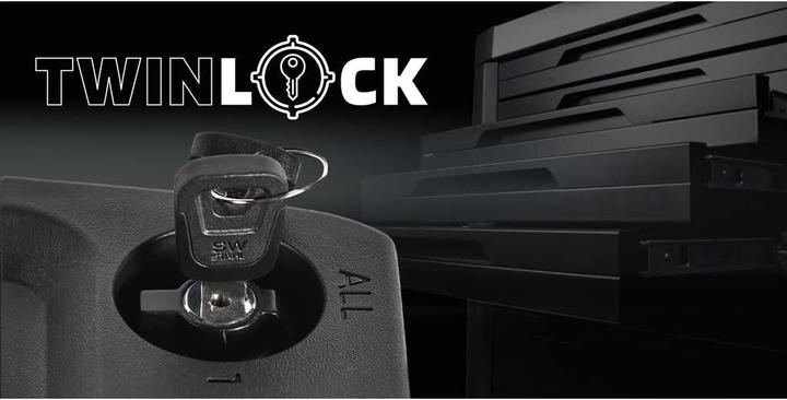 Produktbild SW-Stahl Z3209 Profi Werkstattwagen TT802 schwarz I 8 Schubladen I 3 Schubladen gefüllt I 304 teilig (304 x)