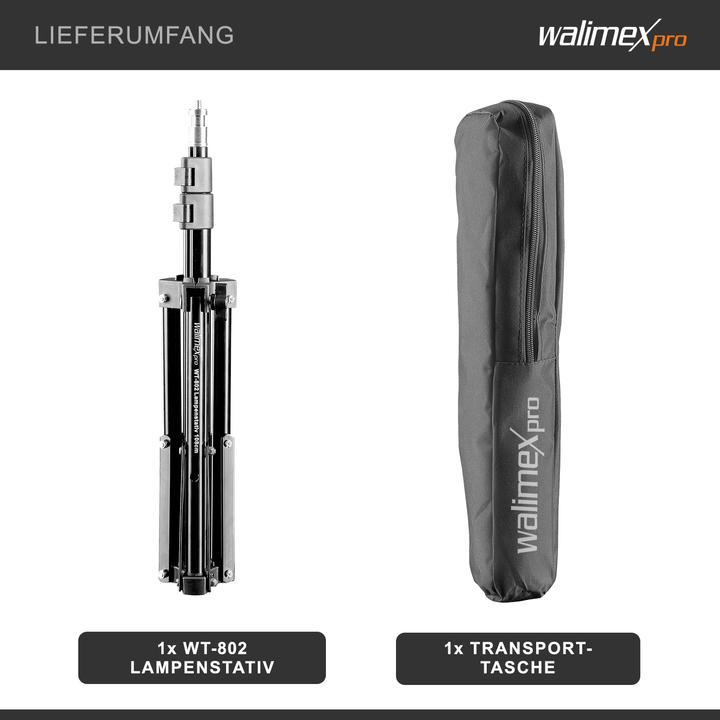 Produktbild Walimex WT-802 Lampenstativ, 108cm (108 cm, 2.50 kg)