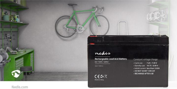 Actual product image Nedis Rechargeable maintenance-free lead battery - Voltage: 6 V - Battery capacity: 10000 mAh - 151 (6 V, 10000 Ah)