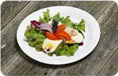 Image du produit MultiLine Assiette en carton ronde Ø23 cm FSC-labeled bio coated Blanc,10 ps x 100 pc/krt