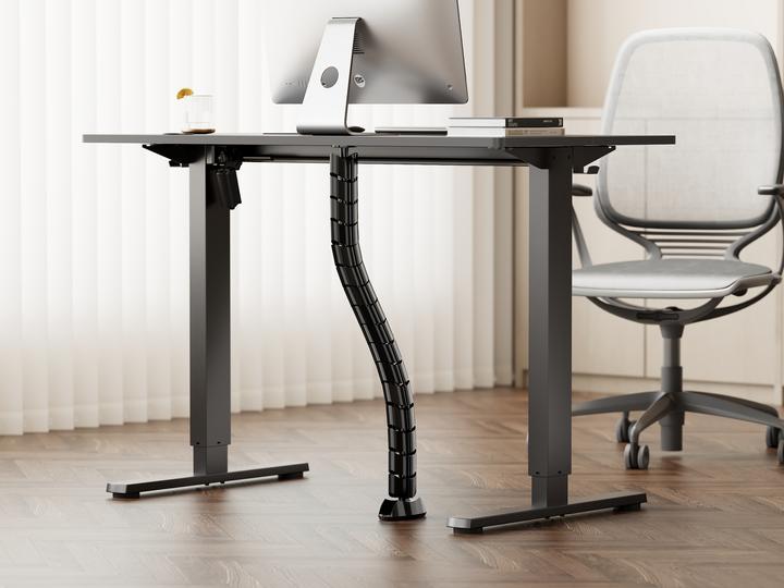 Produktbild equip Doppel-Kabelführung 73cm für Untertischmontage schwarz (Kabelkanal, 6.30 cm)