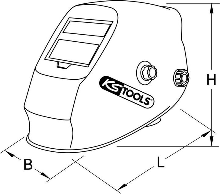 Produktbild KS Tools Automatik-SchweiÃŸer-Schutzhelm | 310.0195
