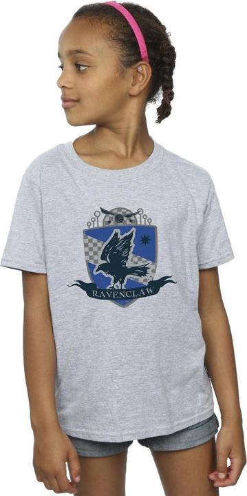 Actual product image Girls Ravenclaw Chest Badge Cotton T-Shirt (104)