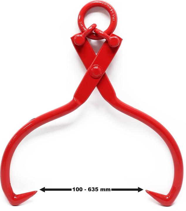 Actual product image Wiltec Forestry Wood Tongs for Logs and Branches up to 1100kg and Ø 635mm (635 mm)