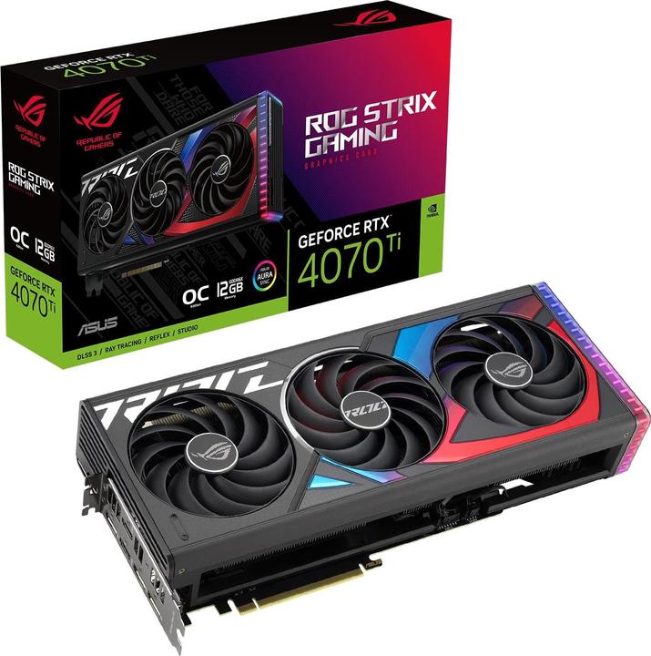 Immagine prodotto ASUS ROG STRIX GeForce RTX 4070 Ti OC EDIZIONE (12 GB)