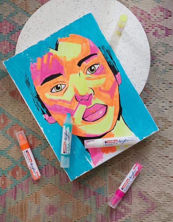 Produktbild Edding Acrylmarker 5000 Breit (Neonorange, 10 mm, 1 x)