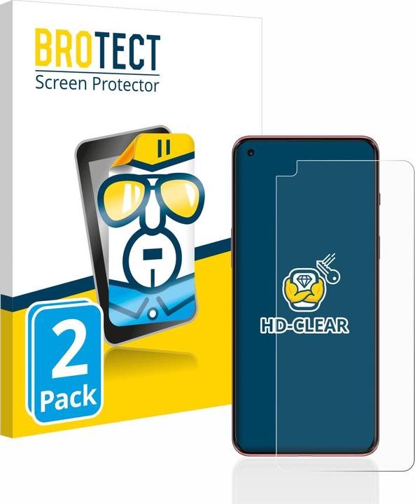 Productafbeelding BROTECT Schermbeschermer Clear (2 Stuk, OnePlus Noord 2 5G)