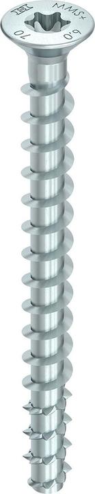 Produktbild Heco MULTI-MONTI-plus F Betonschraube Senkkopf TX 7,5x50 mm blau verzinkt 100 Stck (100 Schrauben pro Stück)