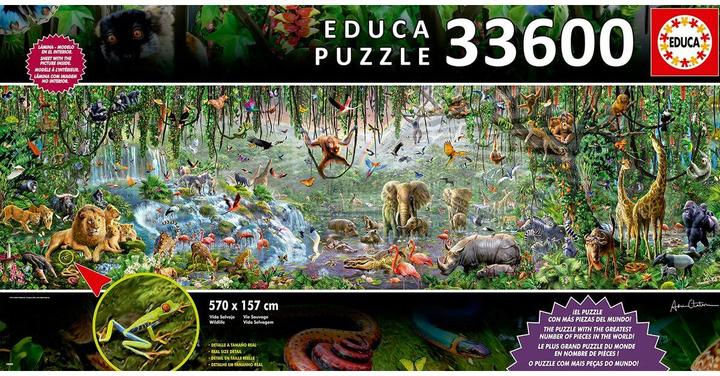 Image du produit Educa La Vie Sauvage (33600 pièces)