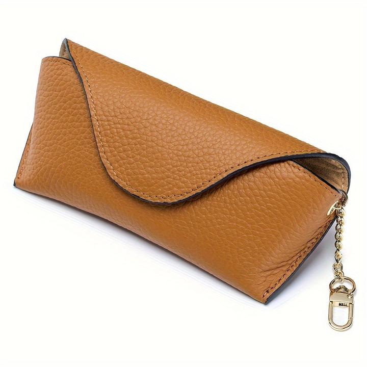 Only-Bags.Store Echtes Leder Brillentasche Magnetische Sonnenbrille Lesebrille Box Abdeckung Portable Brillenetui