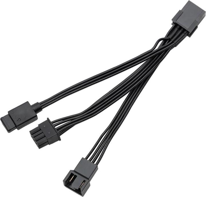 Produktbild EKWB EK-Loop OmniLink Fan PWM D-RGB Signalsplitterkabel (schwarz, 10cm)
