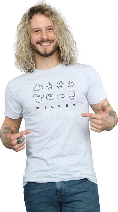 Immagine prodotto Disney Mickey Mouse Deconstructed Maglietta Uomo (5XL)