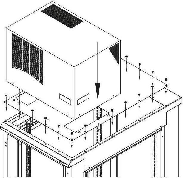 Actual product image Triton RAB-RV-X61-Y6 - Additional cover for mounting the air conditioning unit type Y1, Y2, lengthwise on