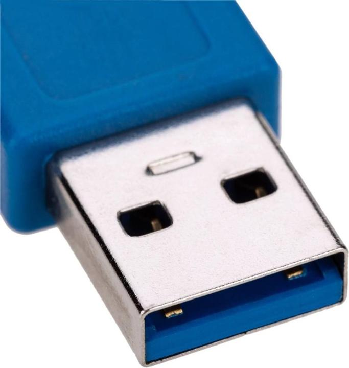 Image du produit Techly Câble plat USB3.0 fiche type A fiche micro B bl (1 m, USB 3.2)