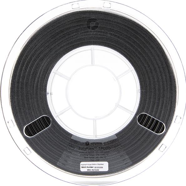 Actual product image Polymaker PolyFlex TPU90 - Black - 2.85mm (TPU, 2.85 mm, 750 g, Black)