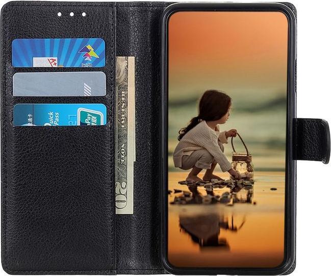 Actual product image MU Classic Litchi Leather Bookcover Series (Samsung Galaxy A35)