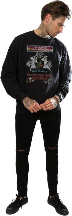Actual product image Disney Mens 101 Dalmatians Retro Poster Sweatshirt (M)
