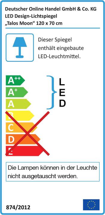 Energie-Label Talos Moon (120 x 70 cm)