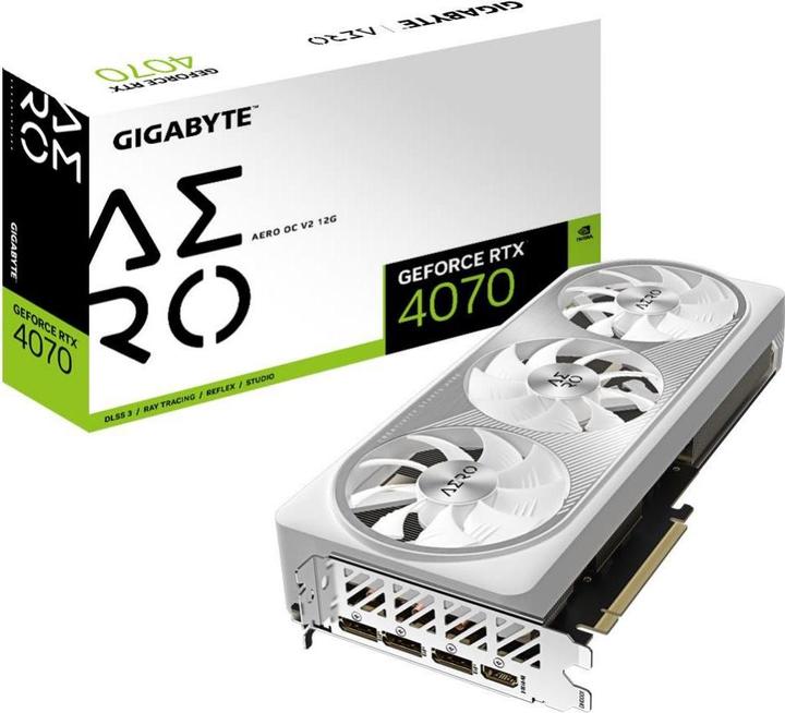 Image du produit Gigabyte VGA GBT RTX4070 12GB Aero OC V2 (12 Go)