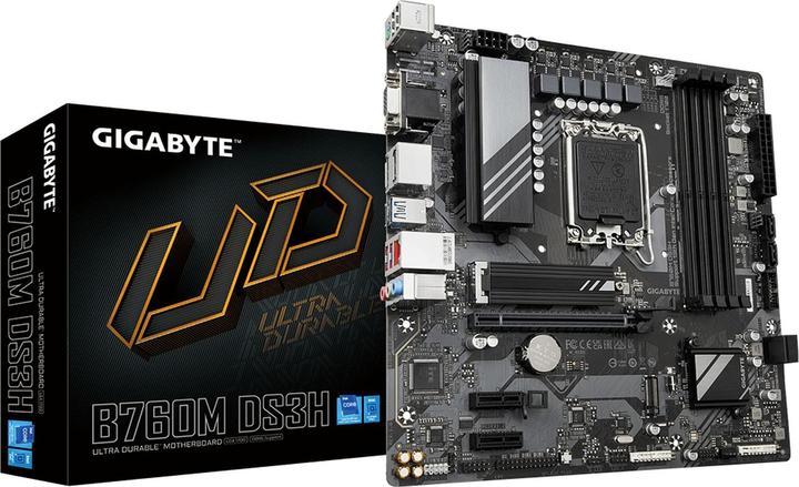 Produktbild Gigabyte B760M DS3H (LGA 1700, Intel B760 Express, mATX)